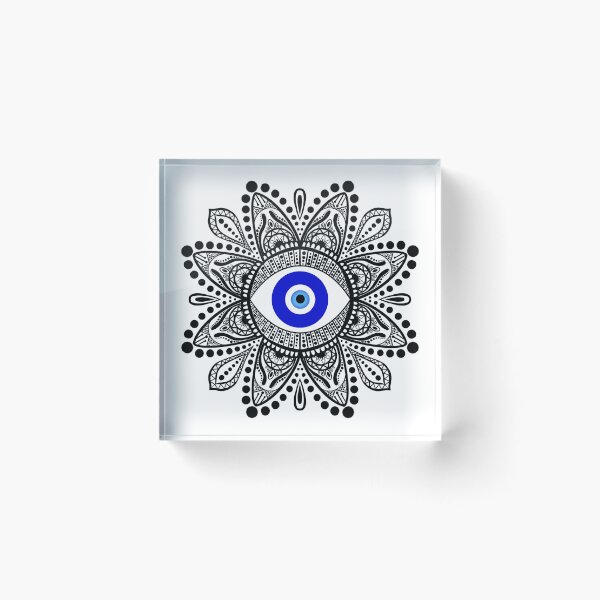 Item preview, Evil eye black mandala designed and sold by PMDesigns222.