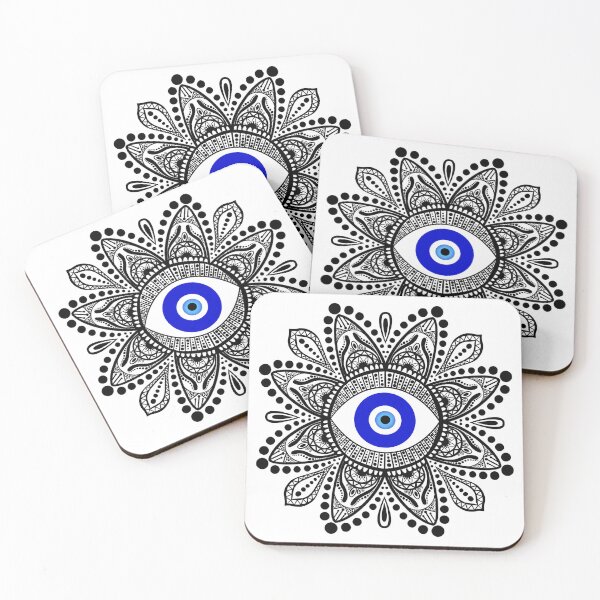 Item preview, Evil eye black mandala designed and sold by PMDesigns222.