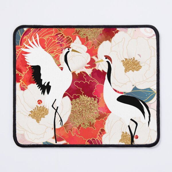 Item preview, traditional classical auspicious cloud peony crane designed and sold by UnaWu533.