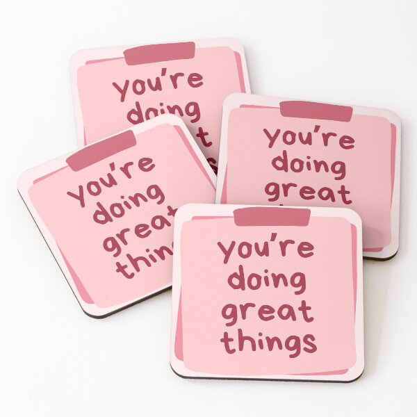 Item preview, You're Doing Great Things Pink Reminder Note designed and sold by Pink Ribbon.