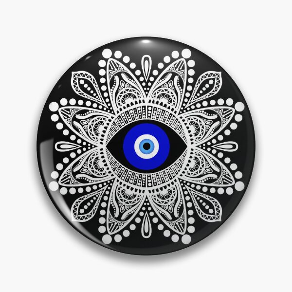 Item preview, Evil eye white mandala designed and sold by PMDesigns222.