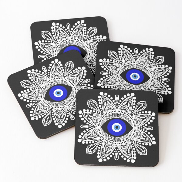 Item preview, Evil eye white mandala designed and sold by PMDesigns222.