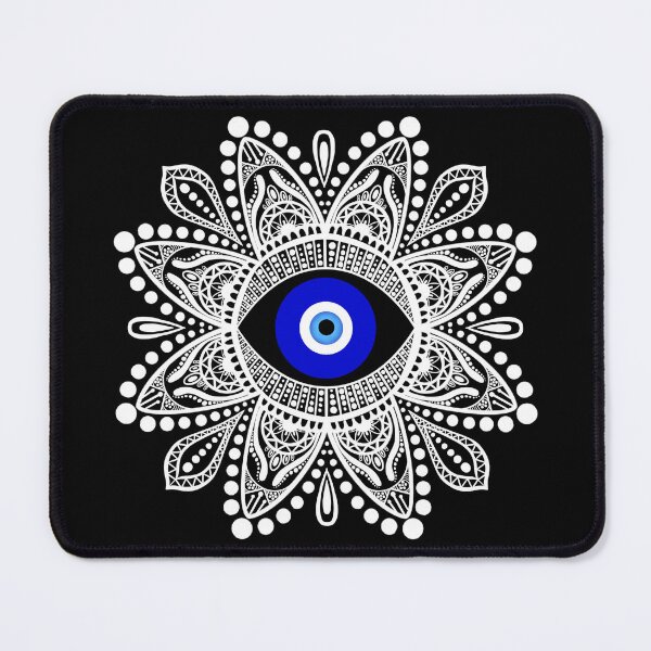 Item preview, Evil eye white mandala designed and sold by PMDesigns222.
