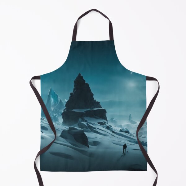 Item preview, Ai Generated Art - Night Ice Mountains designed and sold by Bluartec.
