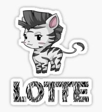 Zebra Lotte Sticker