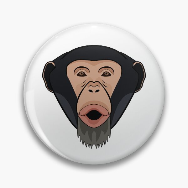 Item preview, Chimpanzee monkey face designed and sold by MaxFilms.
