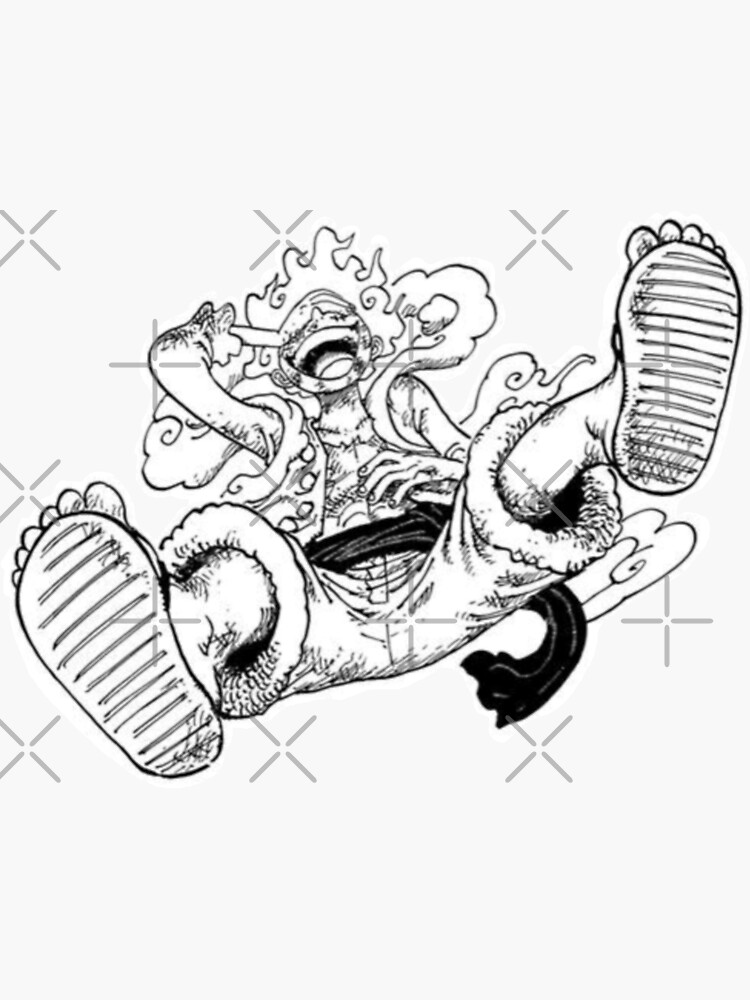 Luffy Gear 5  Sticker for Sale by animervd1