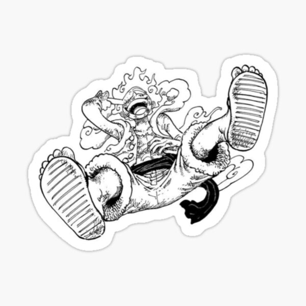 "Luffy Gear 5" Stickerundefined by baboucorse Redbubble