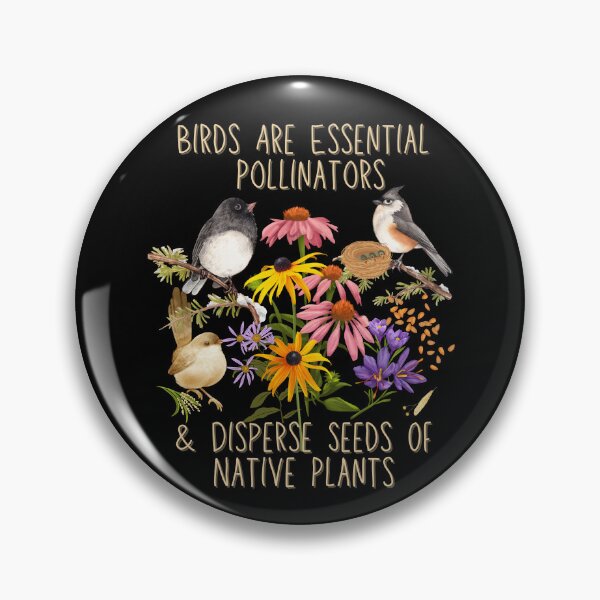 Item preview, Birds Are Essential Pollinators For Native Plants Colorful Design designed and sold by EarthArtDesigns.