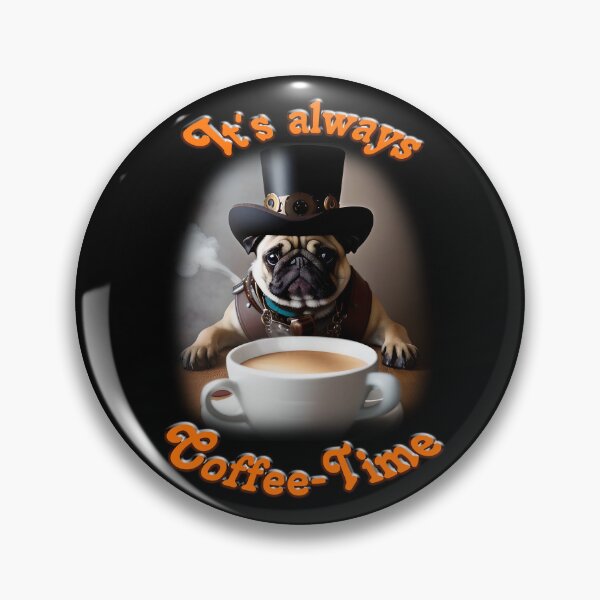 Item preview, Funny coffee and pug lover motif. Coffee always works. designed and sold by ArtCreator2023.