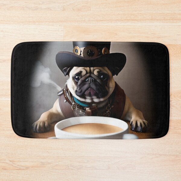 Item preview, Funny coffee and pug lover motif. Coffee always works. designed and sold by ArtCreator2023.