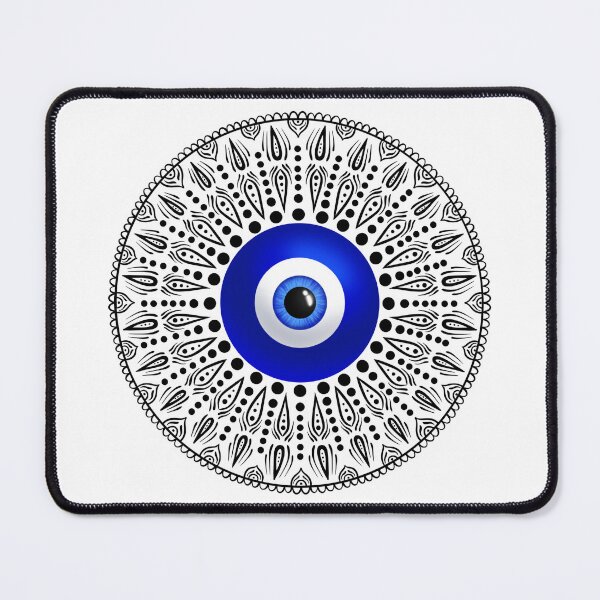 Item preview, Evil eye black circle mandala designed and sold by PMDesigns222.