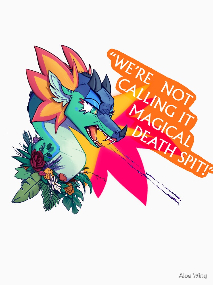 Thumbnail 7 of 7, Classic T-Shirt, Glory with plants | wings of fire -“We’re not calling it magical death spit!” designed and sold by Calladoodles.