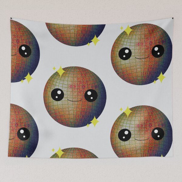 Item preview, Kawaii Disco Ball in Rainbow designed and sold by maddydoodlesoup.