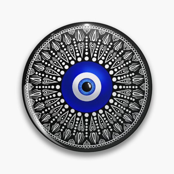 Item preview,  Evil eye white circle mandala designed and sold by PMDesigns222.