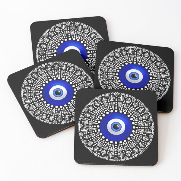 Item preview,  Evil eye white circle mandala designed and sold by PMDesigns222.