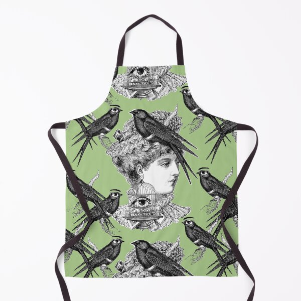 Item preview, Victorian lady and big eyed bird design designed and sold by adrienne75.