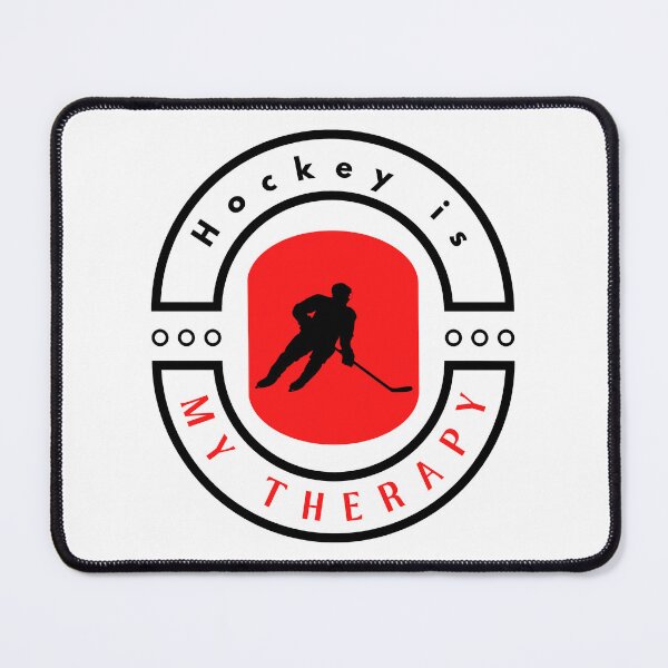 Item preview, Hockey is my therapy motivational design designed and sold by DigitalMagShop.