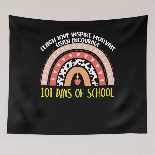 Item preview, 101 Days Of School Leopard Boho Rainbow Teacher Boys Girls designed and sold by Dressed For  Duty.
