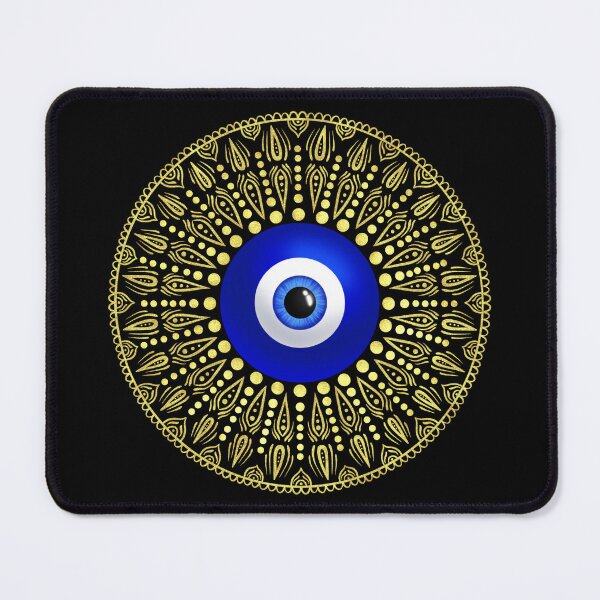Item preview, Evil eye gold circle mandala designed and sold by PMDesigns222.