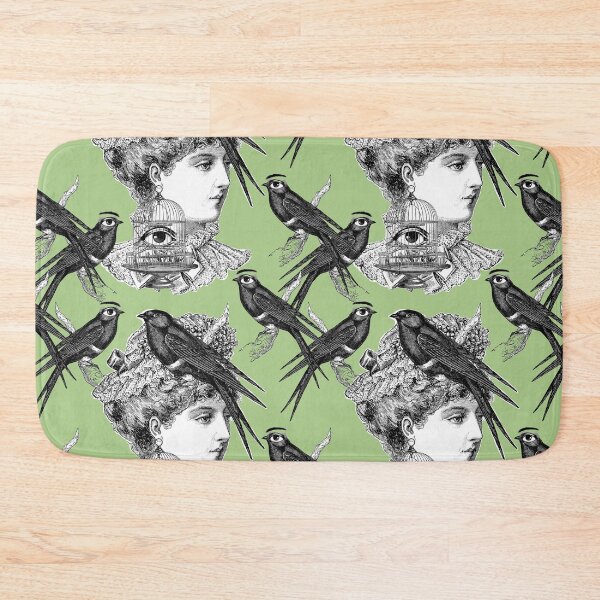 Item preview, Victorian lady and big eyed bird design designed and sold by adrienne75.