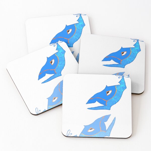 Item preview, blue symmetrical fish  designed and sold by Delightstorine.