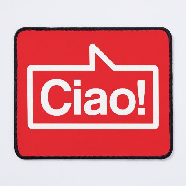 Item preview, Ciao - Talking Shirt (White on Red) designed and sold by Justin Ellis.