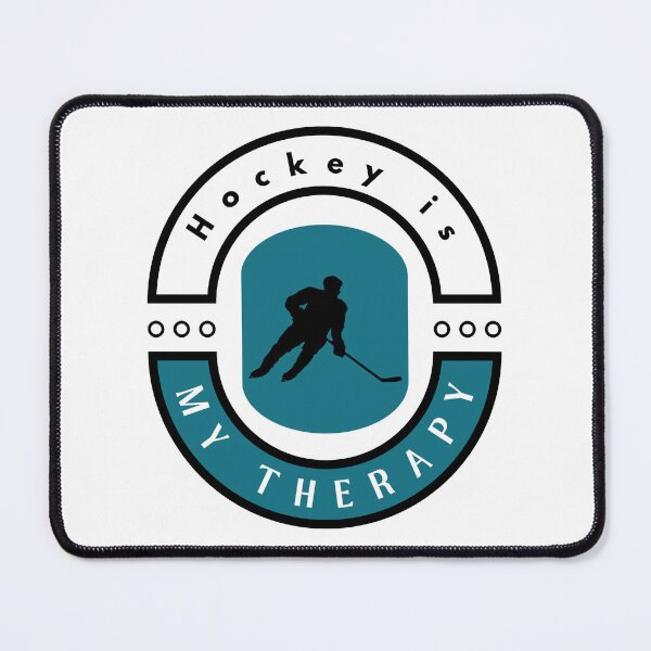 Item preview, Hockey is my therapy motivational design designed and sold by DigitalMagShop.