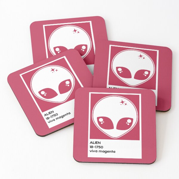 Item preview, Kawaii Alien Viva Magenta designed and sold by sasyall.