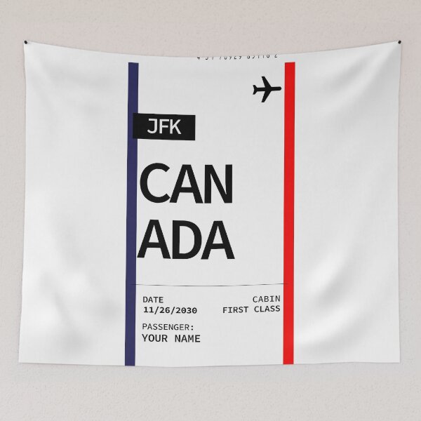 Item preview, Canada Boarding Pass Design By Mehroz designed and sold by FunPurchase.