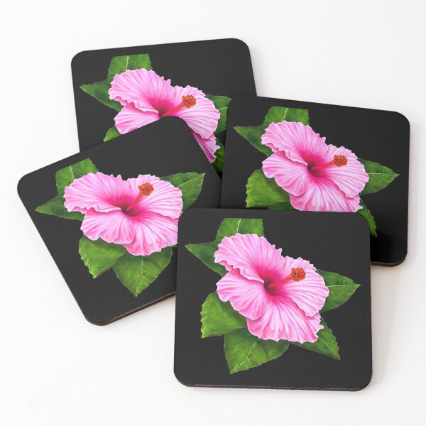 Aperçu de l'œuvre Jolie en illustration d'hibiscus rose créée et vendue par gramizzia.