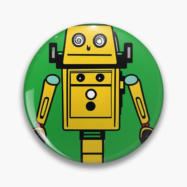 Item preview, CUTE YELLOW ROBOT designed and sold by starfishstuff.