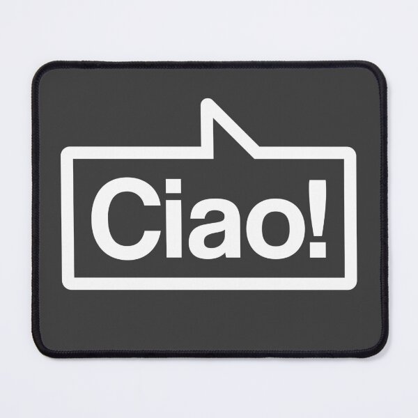 Item preview, Ciao - Talking Shirt (White on Asphalt) designed and sold by Justin Ellis.
