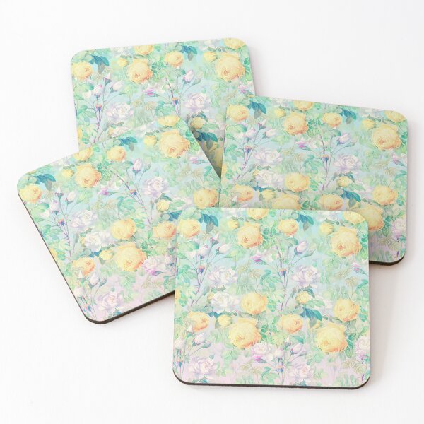 Item preview, Romantic Yellow White roses floral Design designed and sold by NdesignTrend.