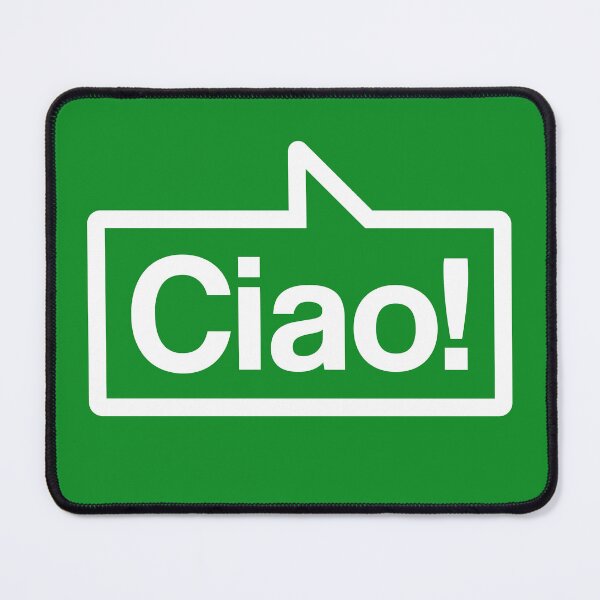 Item preview, Ciao - Talking Shirt (White on Green) designed and sold by Justin Ellis.