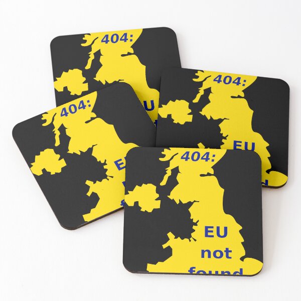 Item preview, UK Brexit, Error 404: EU not found (for dark background) designed and sold by Jeeb-Arts.