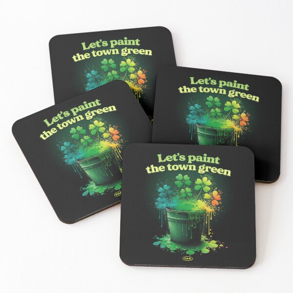Item preview, Let's Paint The Town Green - St Patrick's Day designed and sold by thedarkbrook.