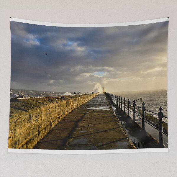 Item preview, January storm on Tynemouth pier. designed and sold by Violaman.