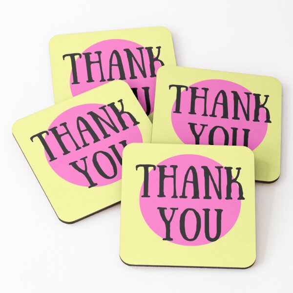 Item preview, Thank You Encircled by Pink and Yellow Background designed and sold by KayLadyBug.