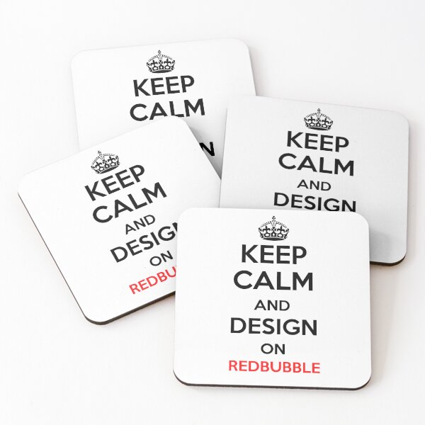 Item preview, keep calm and design on redbubble designed and sold by BigBasement.