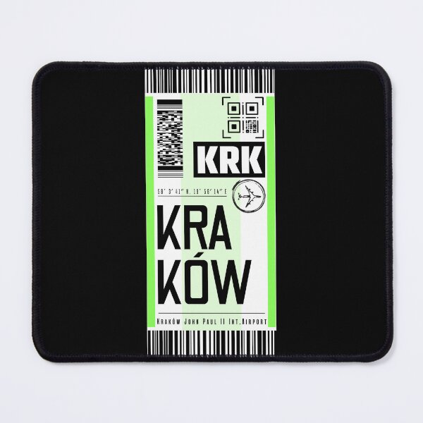Item preview, KRAKOW KRK classic luggage tag stickers designed and sold by LeddsoDello.