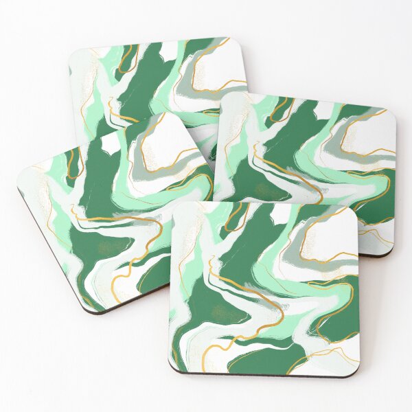 Item preview, Modern art, Fluid marble painting with gold designed and sold by Lizvole.