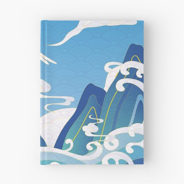 Item preview, auspicious sea waves alpine auspicious clouds crane  shading designed and sold by UnaWu533.
