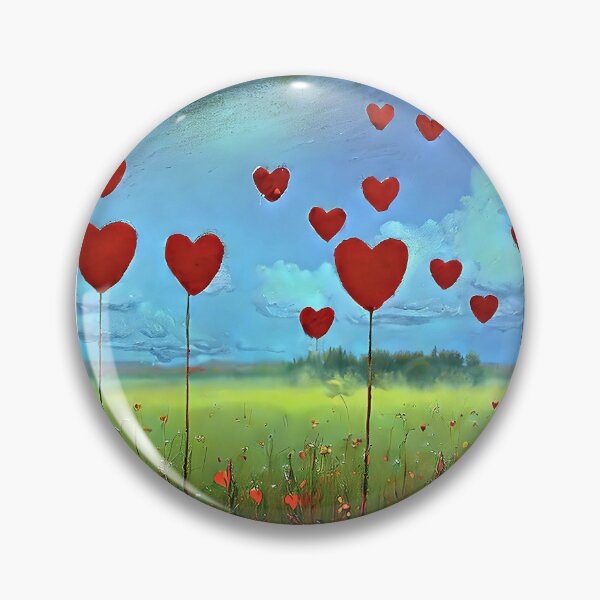 Item preview, meadow with hearts designed and sold by bogfl.