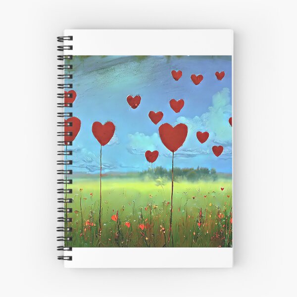Item preview, meadow with hearts designed and sold by bogfl.