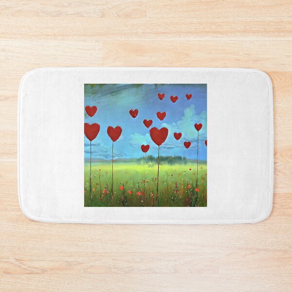 Item preview, meadow with hearts designed and sold by bogfl.