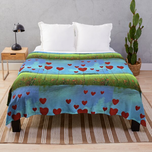 Item preview, meadow with hearts designed and sold by bogfl.