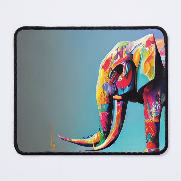 Item preview, Elephant Abstract Art Design designed and sold by The AI Art Gallery.