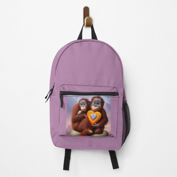 Item preview, Cute Monkeys holding Heart - Valentine's Day gift designed and sold by DreamyEscapism.