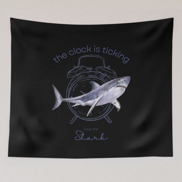 Item preview, Protect The Shark Save the Shark The Clock is Ticking Active T-shirt designed and sold by MagicWolfStar.